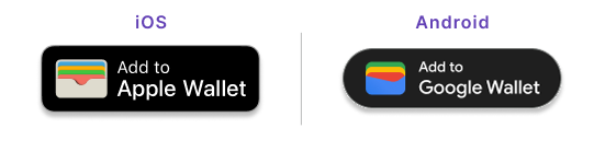 Add to Apple Wallet and Add to Google Wallet badges